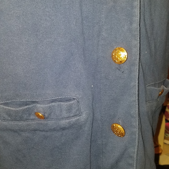 Jason Maxwell Maternity blue top L - Picture 4 of 5